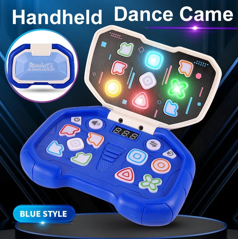 Electronic Music Rhythm Puzzle Game Machine Montessori Pockets Travel Toy Light Up Educational Sensory Fast Push Table Game