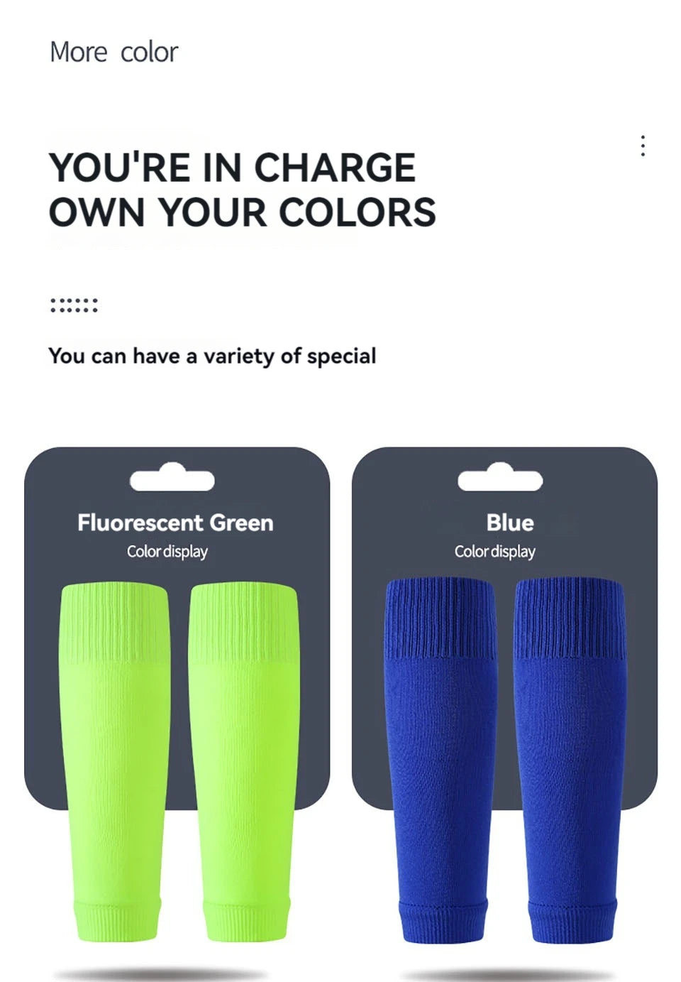 Loogdeel 1 Pair Breathable Calf Compression Sleeve Professional High-quality Soccer Socks For Running Football Basketball