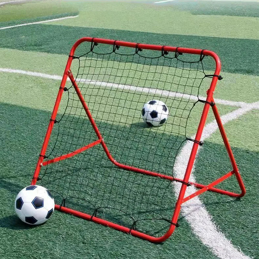 Soccer Rebounder Net with 20 Ropes Kickback Football Practice Net Target Goal Rebound Net Beginner Training Aid for Kids Teens