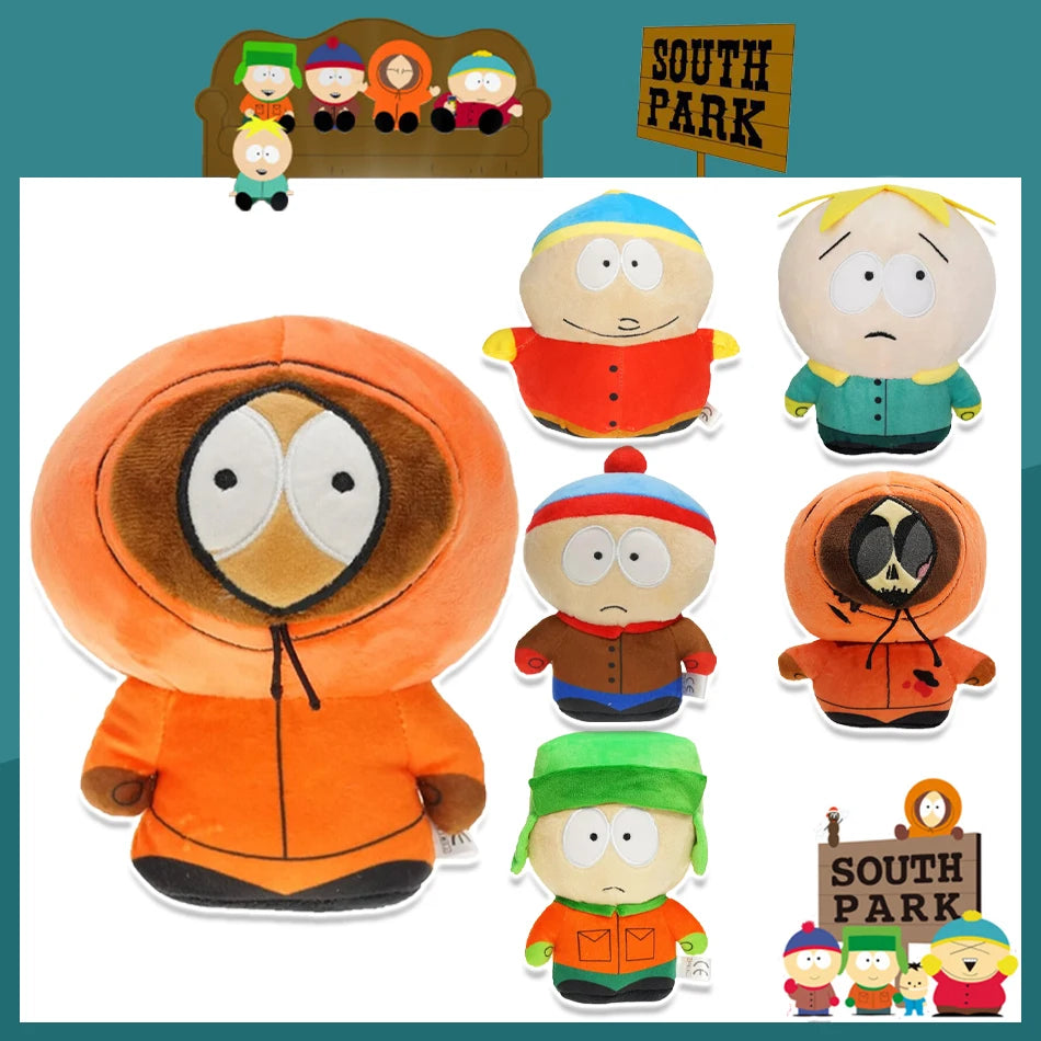 20cm Anime Cartoon South Park Character Cartman Stan Butters Plush Doll Boy Kid Stuffed Toy For Children Christmas Gifts pillow