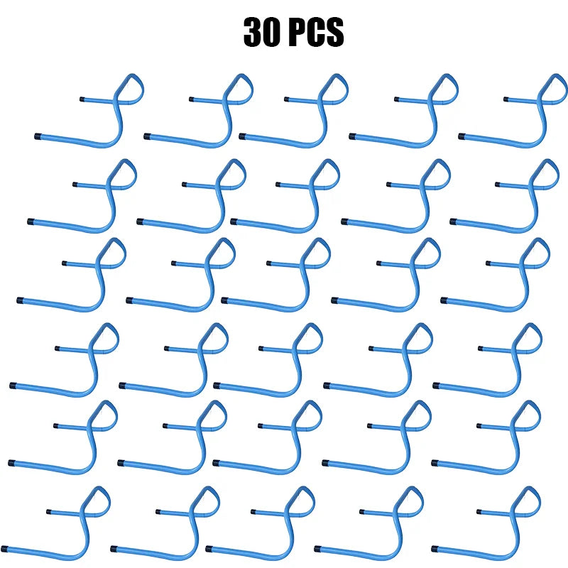 5/10/20/30Pcs 30cm Football Hurdle Portable Speed Agility Training Equipment Hurdle Ladder Safety Soccer Stable Rack