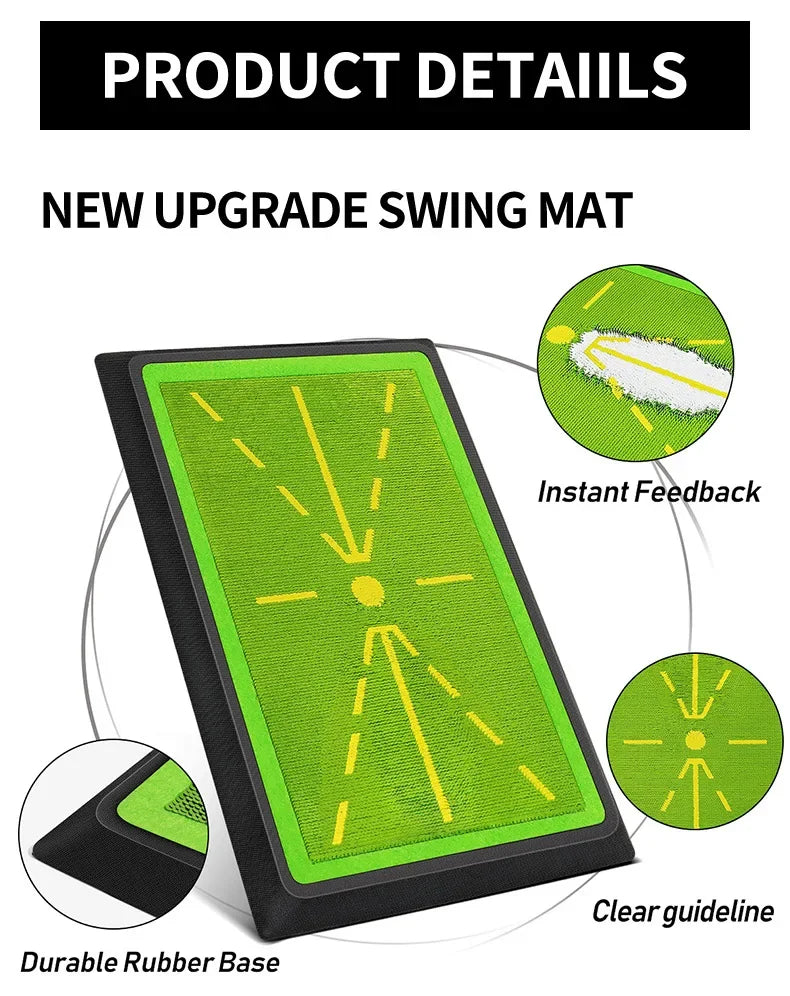 PGM High Quality Golf Training Pad for Swing Detection Batting Ball Trace Directional Mat Swing Path Pads Swing Practice Pads