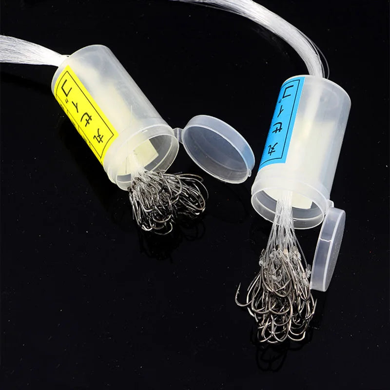 50pcs Fishing Barreled With Thorns Bound With Thread Maruki Hook Fishing Tools