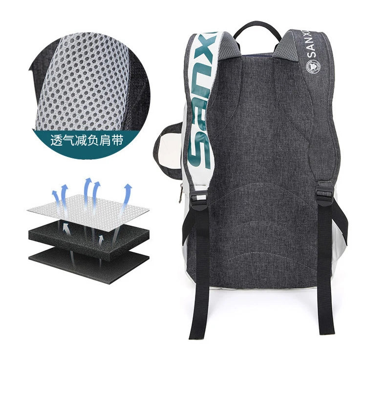 Tennis Paddle Backpack Waterproof Badminton Racket Bag Padel Racquetball Carrying Handbag Man Large Capacity Sport Bags Foldable