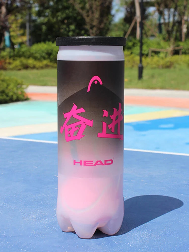 HEAD PINK Tennis Training Balls Macaron colour Beginner Matches Pressurised tennis balls 2pcs High Elasticity Resistant