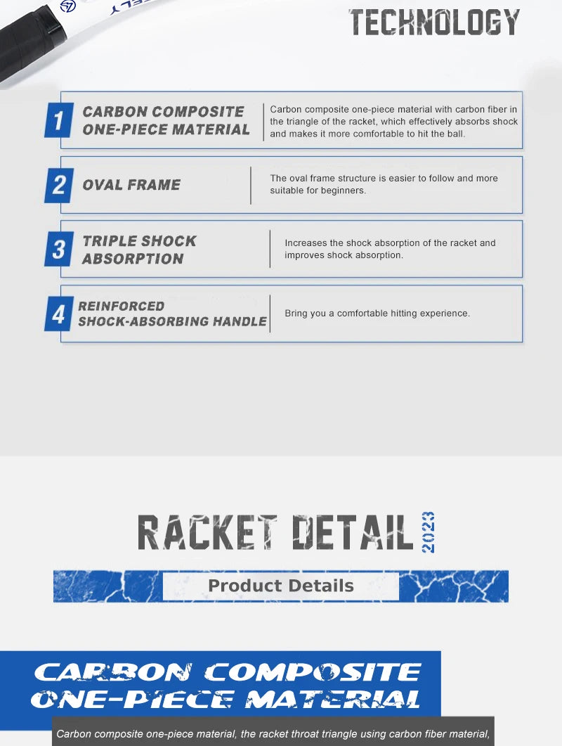 ALPSPORT Carbon Fiber Tennis Racket T800 18K-Professional Grade with Bag&Strap Lightweight Training Racquet for Adults Men&Women