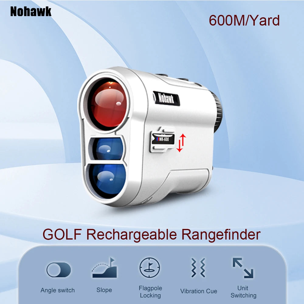 Nohawk Multifunctional Mini Golf Laser Range Finder For Hunting with Slope Compensation Rangefinder Construction Monocular