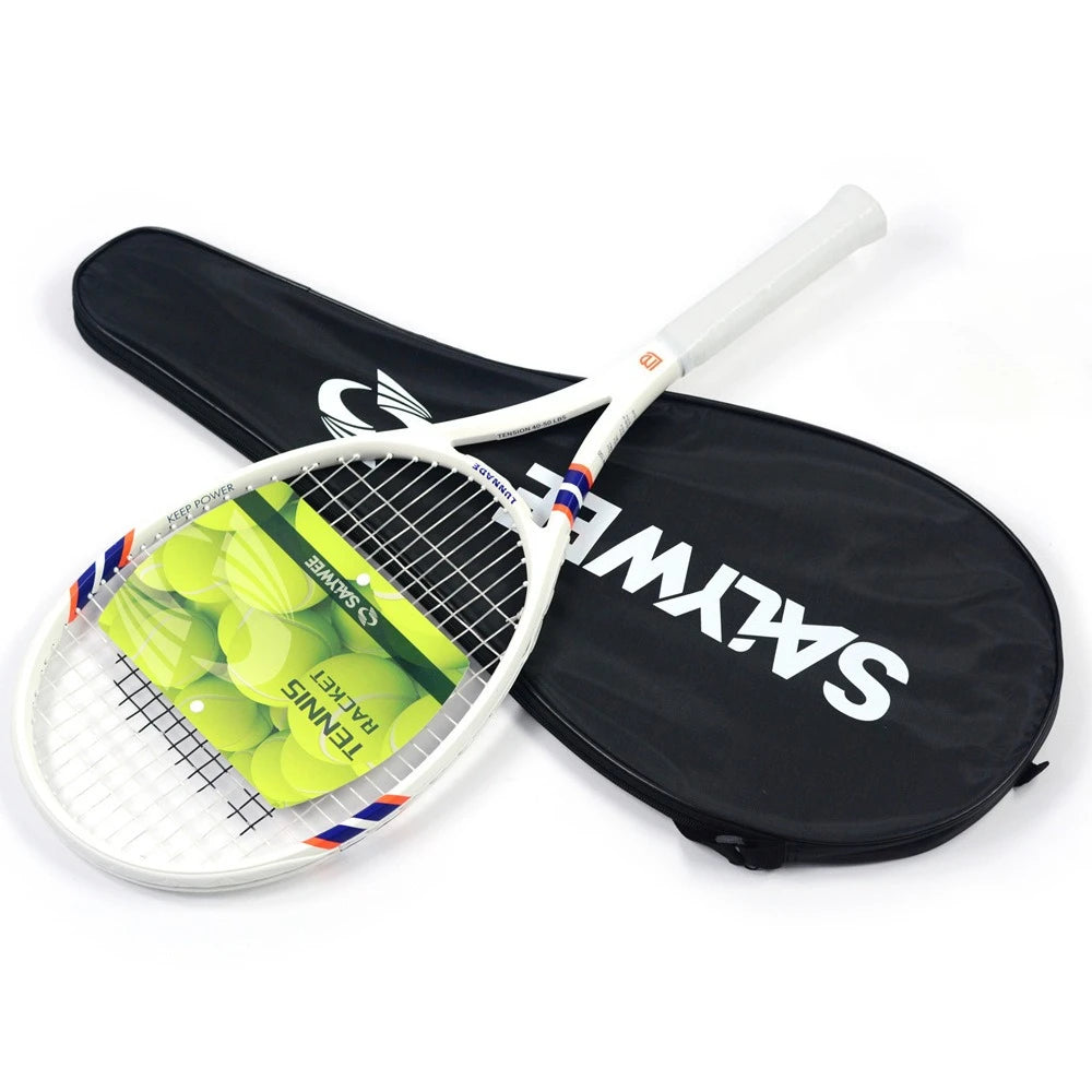 27 inch Outdoor Sports Aluminum-Carbon Tennis Racket for Adult- Professional Training, Durable, Suitable for Students' Practice