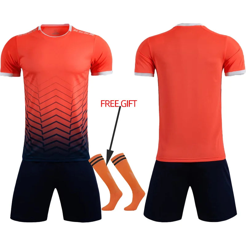 Adult Kids Football Jersey Men Customize Soccer Uniforms Sports Clothes Women Futsal Sportswear Child Training Tracksuit Outfit