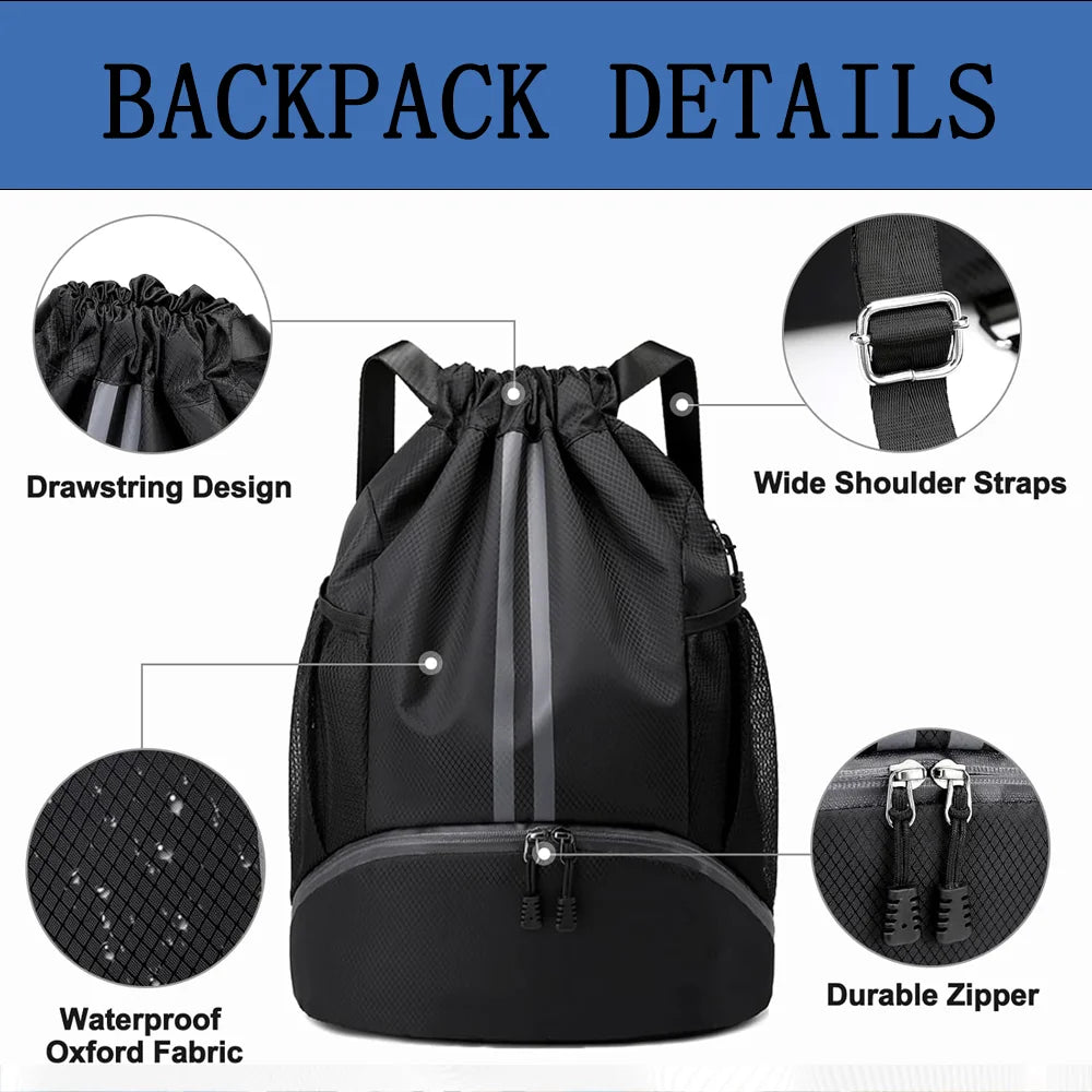 Men's Backpacks drawstring bag Women's School Backpack Female Travel Bag College Teenage Youth Backpacks Sports Storage Backpack