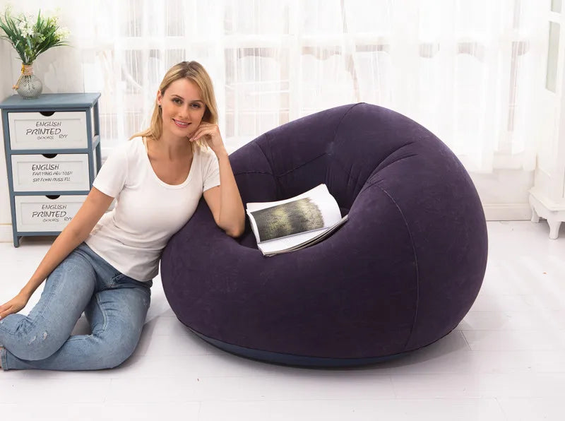 Large Lazy Inflatable Sofa Chairs PVC Lounger Seat Bean Bag Sofas Pouf Puff Couch Tatami Living Room Supply Outdoor Camping