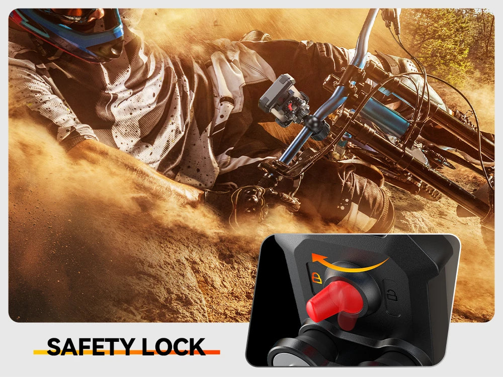 Joyroom Anti-Shake Bike Phone Holder Quick Install Bicycle Motorcycle Phone Mount with Vibration Dampener for 4.7-7" Phones