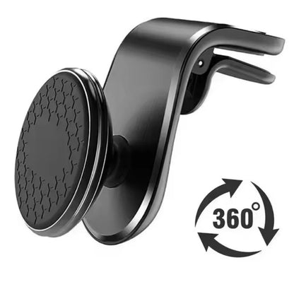 Magnetic Car Phone Holder Air Vent Mount For Smartphones Black