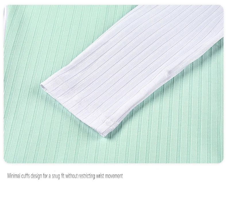 TTYGJ Autumn Spring Golf Clothing Women Contrast Color Golf Base Shirt Ladies Zipper Collar Soft Tops Slim Casual Sportswear