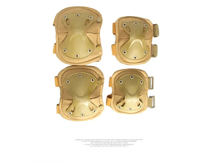 Outdoor Tactical Protective Gear 4pcs Knee Pads Elbow Pads For Cycling Mountaineering Hiking Outdoor Sports Protection