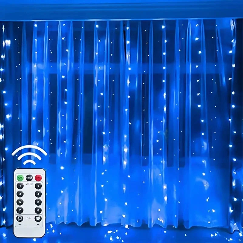 LED Curtain String Lights with USB & Remote – Home, Party, Wedding Decoration