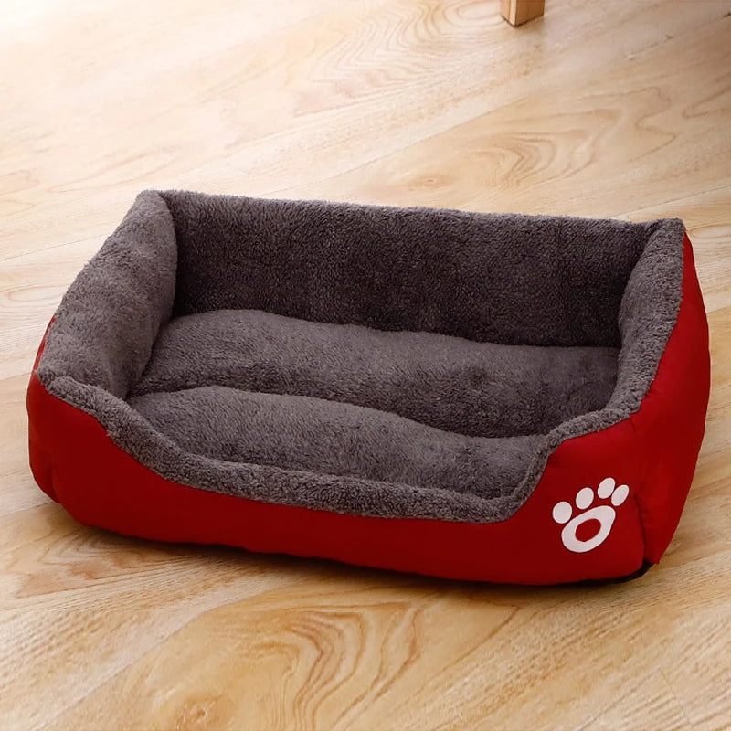 Plush Cat & Dog Bed – Soft, Non-Slip, Bite-Resistant for Small to Large Dogs