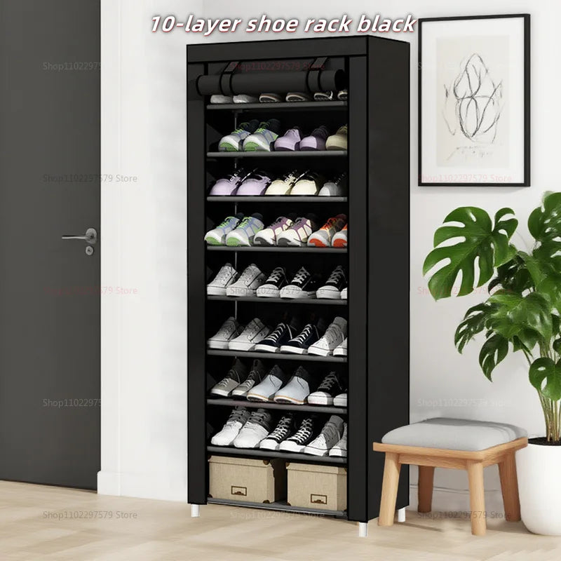 Shoe rack simple multi-layer door shoe cabinet dustproof cloth cover home economical rental house storage dustproof cover shoe r