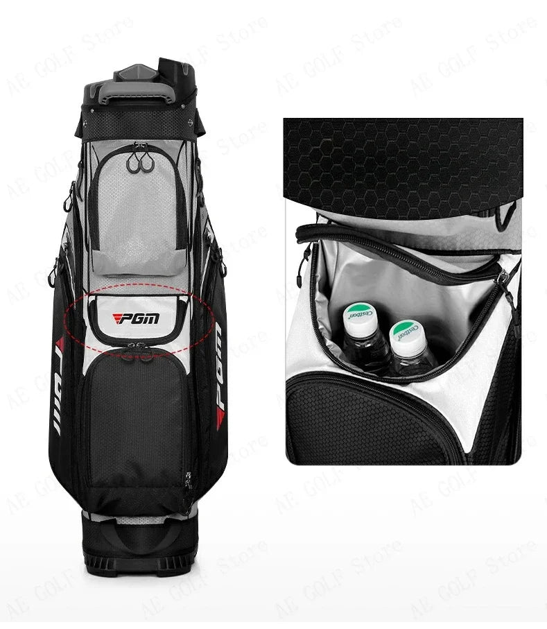 PGM 2024 Golf Bag Multi-Function Waterproof Anti-collision Retention Mechanism Golf Bags Large Capacity Travel Bags QB134