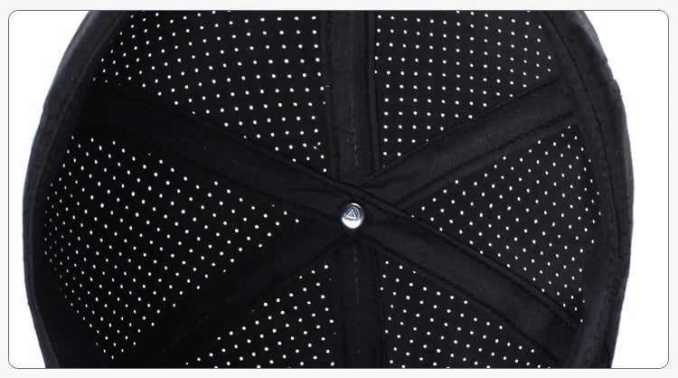 Quick Dry Baseball Cap Outdoor Sports Mesh Breathable Hat For Men Portable Hiking Fishing Sunbonnet Golf Adjustable Cap