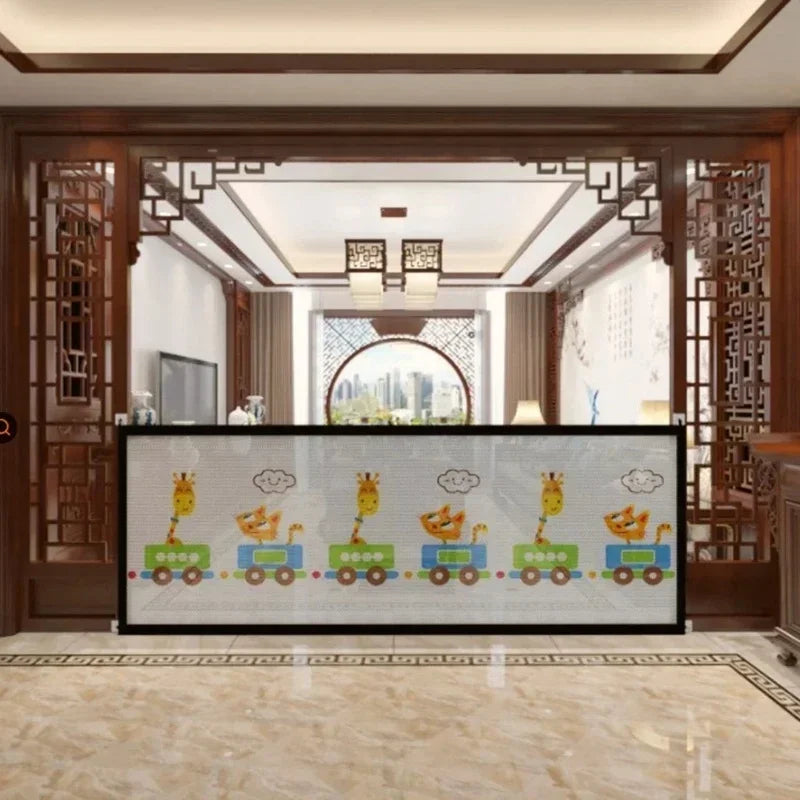 Pet Isolated Network Pet Dog Barrier Fences Stairs Gate New Folding Breathable Mesh Playpen For Dog Safety Fence Baby Gate Fence