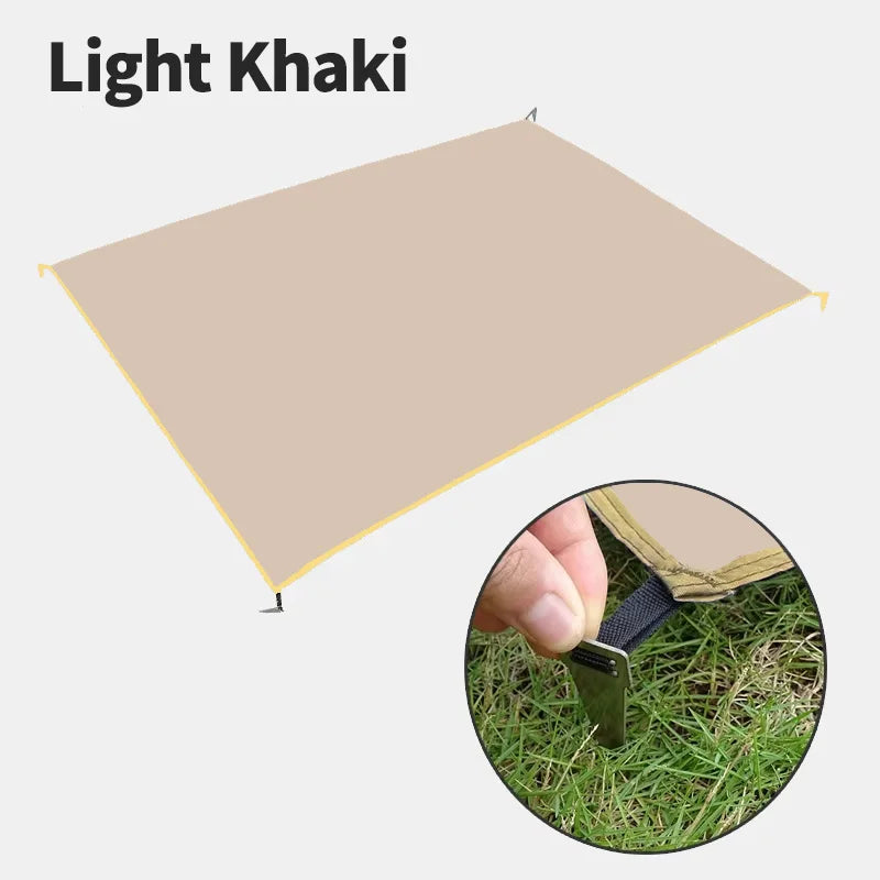 Waterproof Camping Mat with Pegs Tent Mattress Outdoor Picnic Blanket Ultralight  Large Portable Pocket Travel Mat Beach Mat