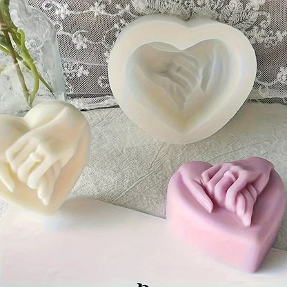 3D Heart-Shaped Silicone Candle Molds For Candles Wax Soap