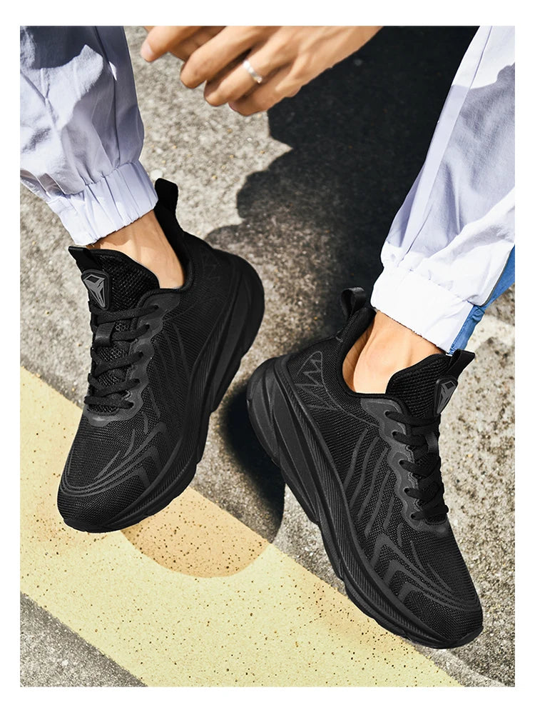 Carbon Plate Air Cushion Running Shoes Unisex Cushioned Walking Shoes