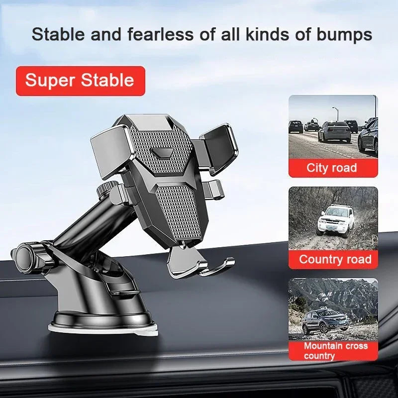 2025 NEW Universal Sucker Car Phone Holder 360° Windshield Car Dashboard Mobile Cell Support Bracket for iPhone Samsung Xiaomi