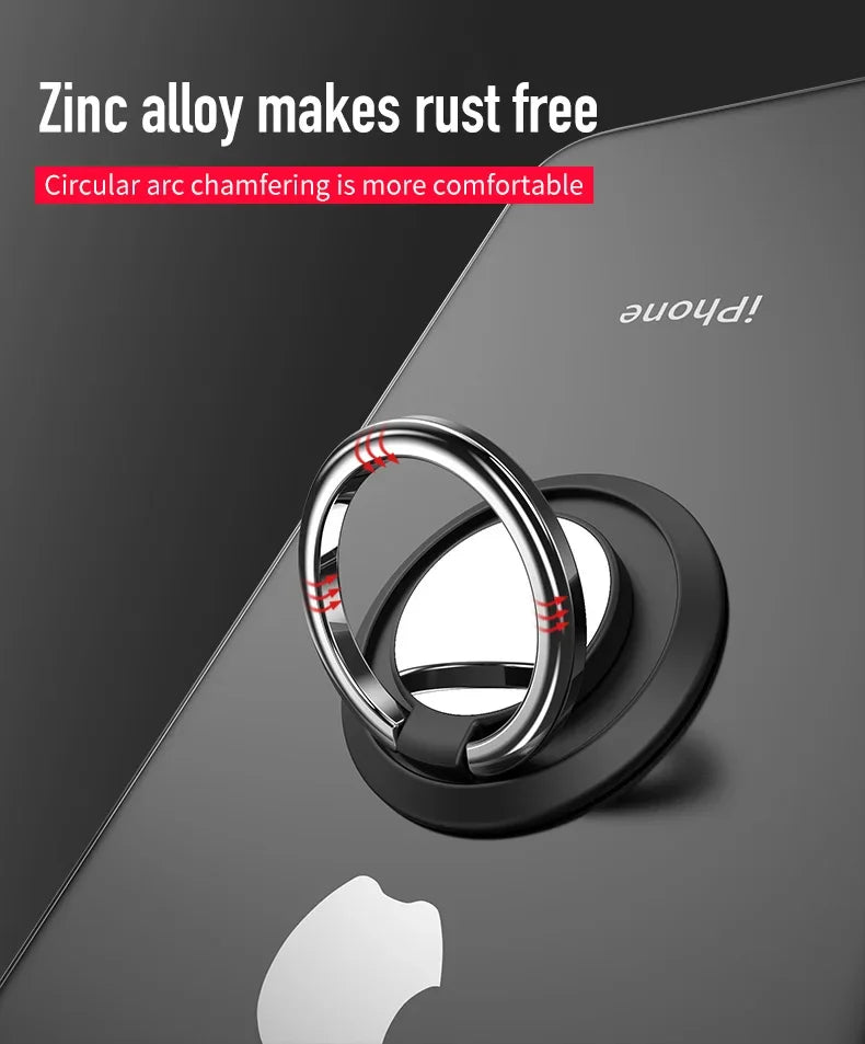 Universal Finger Ring Holder Stand Mobile Phone Luxury Rotatable Phone Back Sticker Holder  for IPhone Samsung Xiaomi
