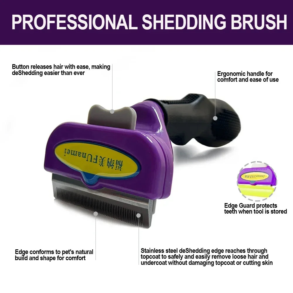 Pet Brush for Dogs and Cats – Hair Removal and Grooming Comb