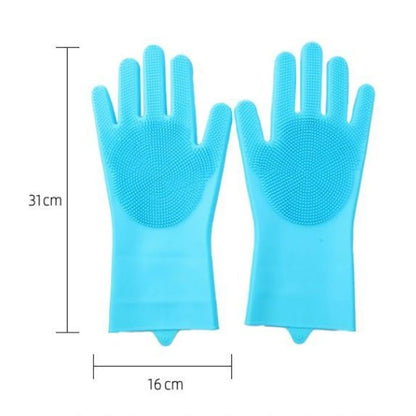 Pet Bathing Gloves Silicone Rubber For Cats And Dogs