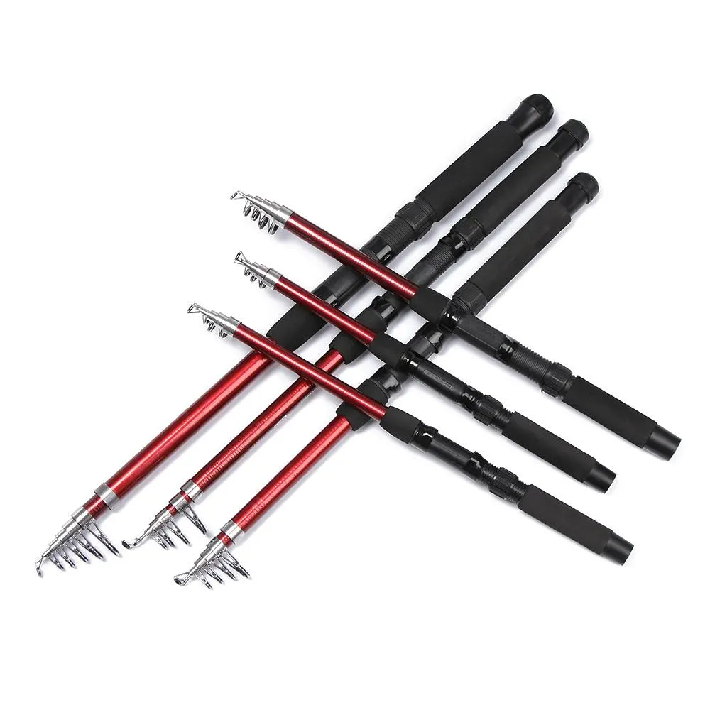 1.5-3.0m Fishing Tackle Tools Outdoor Fiberglass Sea Rod Telescopic Fishing Rod Pole