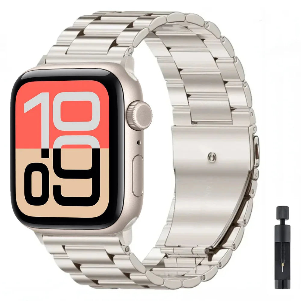 Stainless Steel Metal Strap for Smartwatches (40–49mm)
