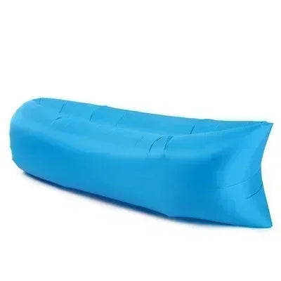 Portable Inflatable Sofa Outdoor, Air Lounger Chair for Camping Beach, Lightweight Blow Up Sun Bed Bean Bag, Banana Shape