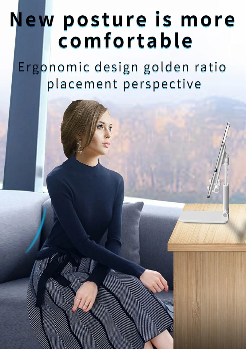 New Desk Mobile Phone Holder Stand For iPhone iPad Xiaomi Adjustable Desktop Tablet Holder Universal Table Cell Phone Stand