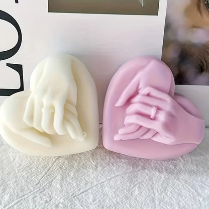 3D Heart-Shaped Silicone Candle Molds For Candles Wax Soap