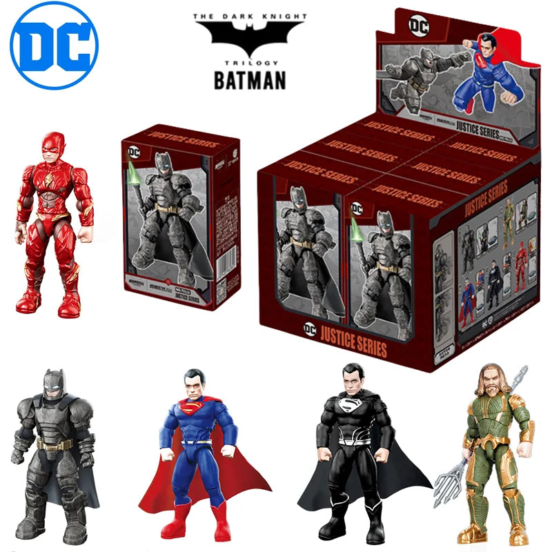 DC Justice League Toy The Dark Knight Trilogy Action Figure Batman Superman Aquaman The Flash Assembly Figure Kids Birthday Gift