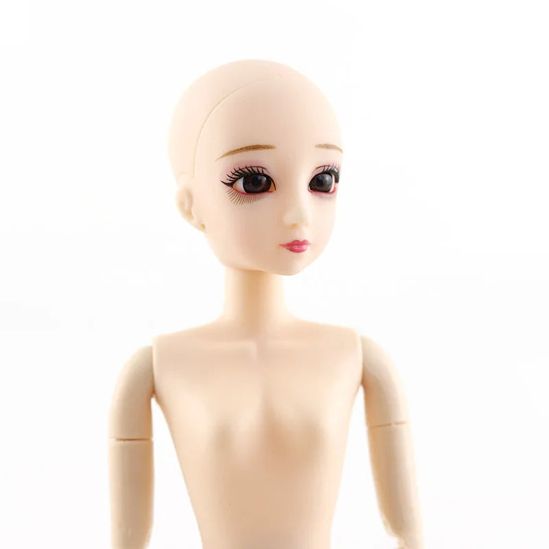 30cm Fashion Doll 1/6 BJD Dolls Body Make-up 3D Eyes Long Wig Hair Beautiful Princess Baby Girl Dolls DIY Toy for Girls