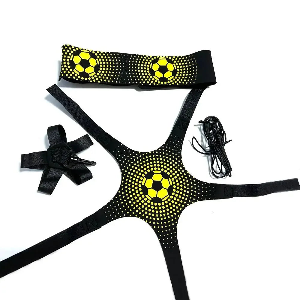 Elastic Belt Soccer Ball Juggle Bags Kicking Durable Football Training Equipment Portable Adjustable Soccer Trainer Belt
