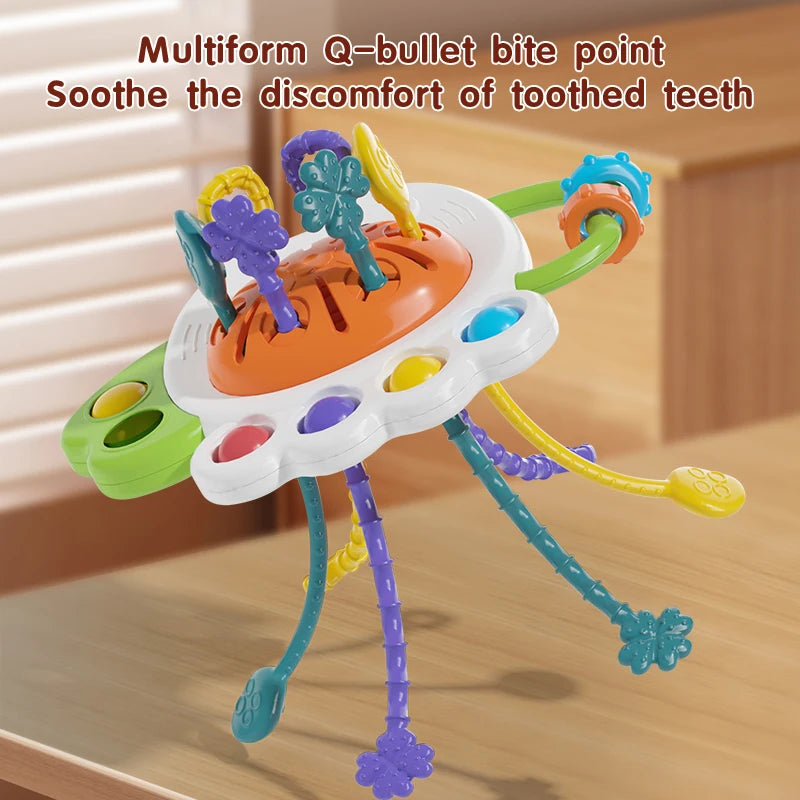 Montessori Sensory Development Baby Toys owl Pull String Finger Grasp Training Early Learning Education Toys For 10 Months+ Baby