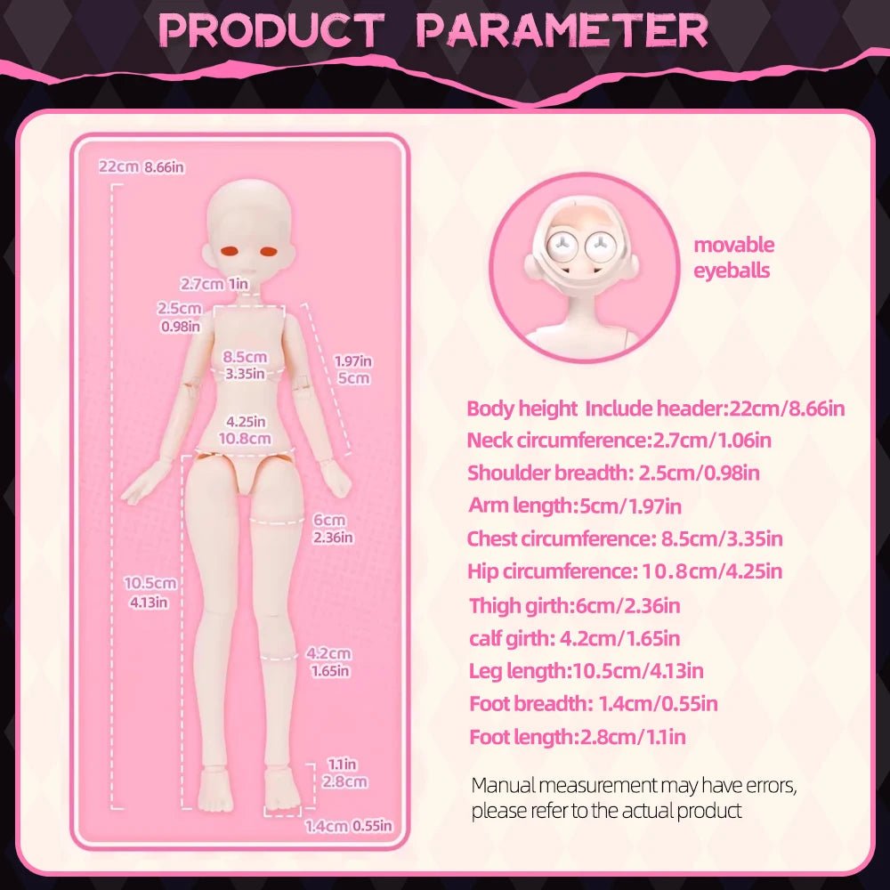 In Stock Neo Eden Mjd Doll Blind Box Light Nightmare Twin Series Movable Joint Doll Anime Figure Collectible Toy Boy Girl Gifts