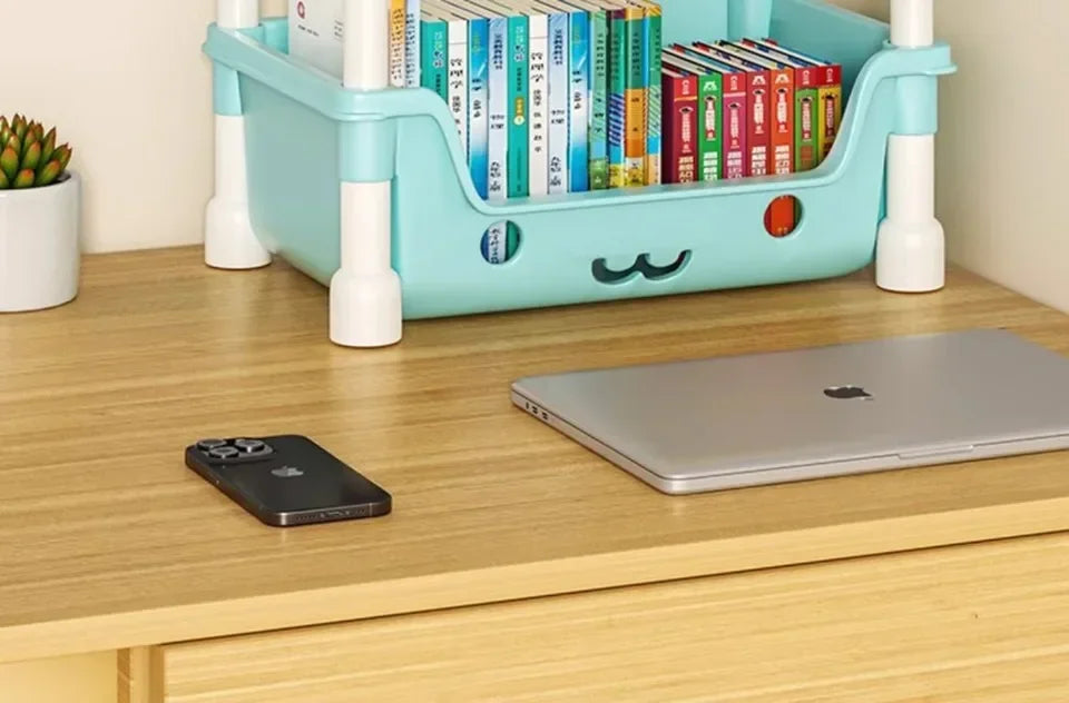 Toy Storage Trolley Children's Toy Storage Racks and Shelving Rotating Bookshelf Household Mobile Trolleyarrange