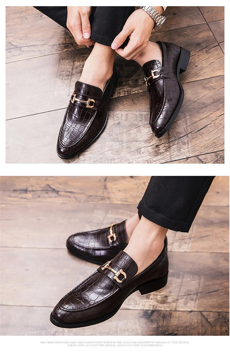 High Quality Casual Business Shoes Men Classic Social Leather Shoes For Men Brogues Office Leather Men's Dress Shoes Loafers