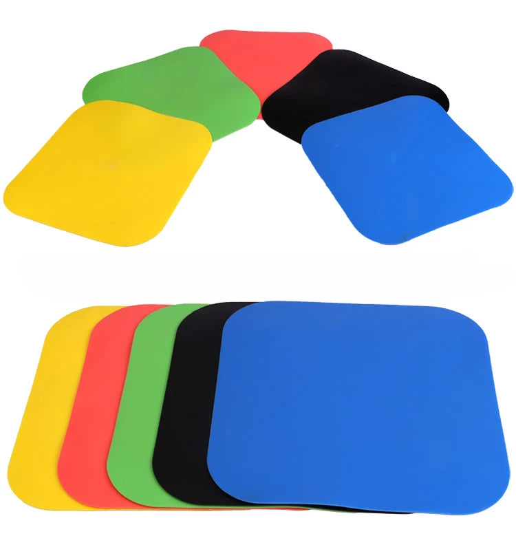 23cm Soccer Square Flat Cones Marker Discs High Quality Football Basketball Training Aids Sports Training Equipment Accessories