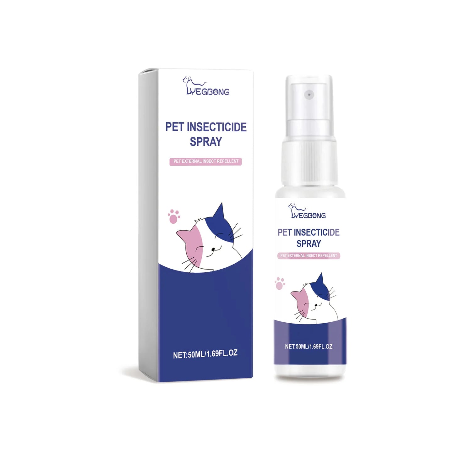 Pet Deworming & Deodorizing Spray: Liquid Spray for Flea Control, Body Deodorization and Deworming