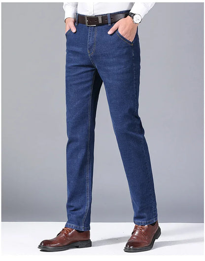 Men's Stretch Slim Fit Knit Pants, Casual Straight