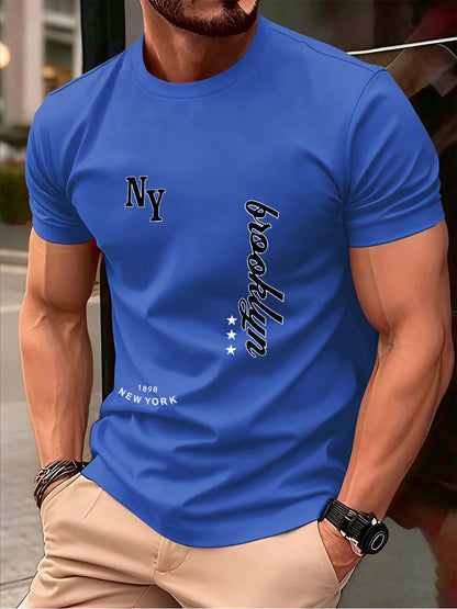 Men's Cotton T-Shirt Short Sleeve O-Neck Oversized Fit