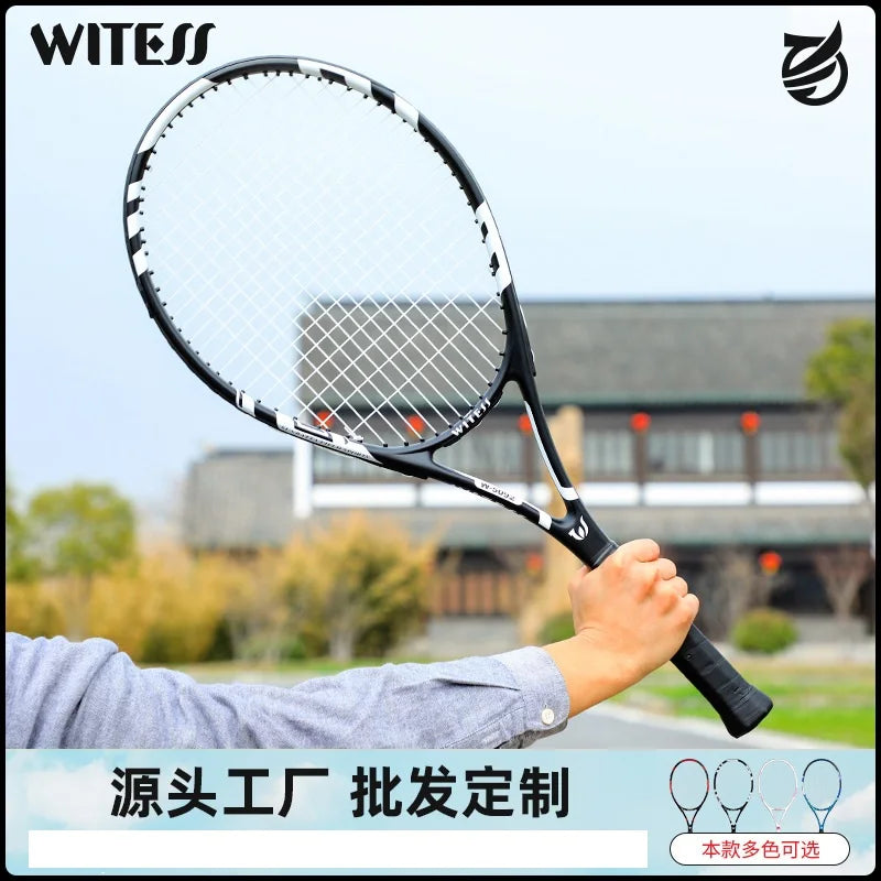 Full Carbon & Carbon Aluminum Integrated Tennis Racket Single Beginner Tennis College Student