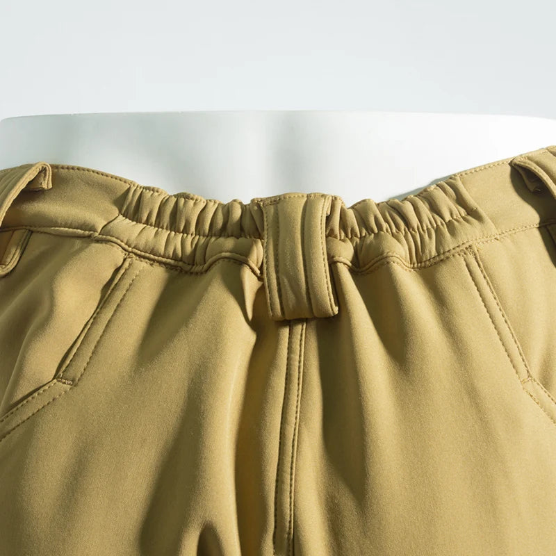 Men's Autumn Winter SoftShell Fleece Jackets Male Hood Windproof Coat Fishing Hiking Camping Climbing Skiing Warm Pants Trousers